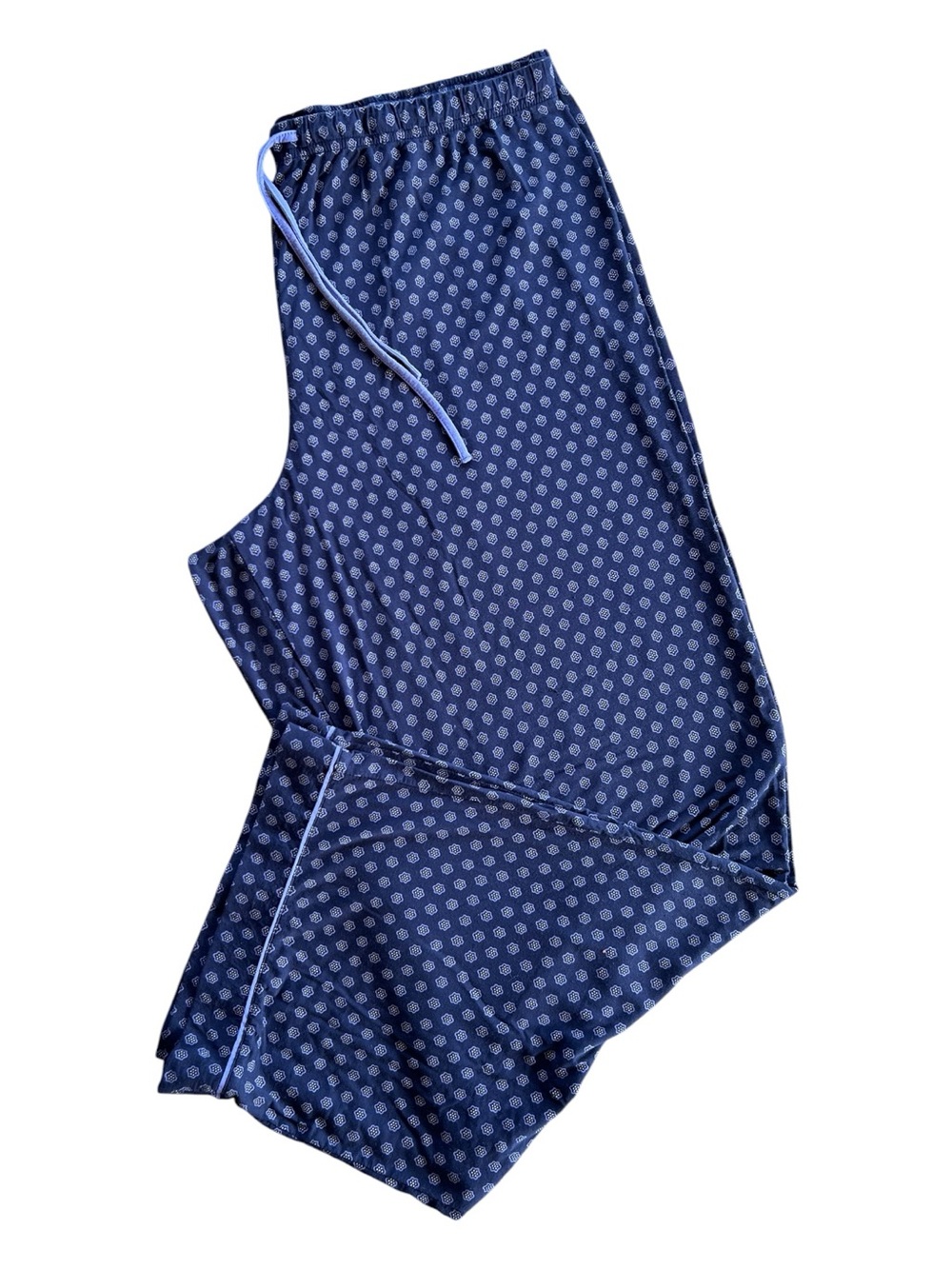 Lounge Set - SoftMade Modal Navy Patterned Set - Picture 2 of 6